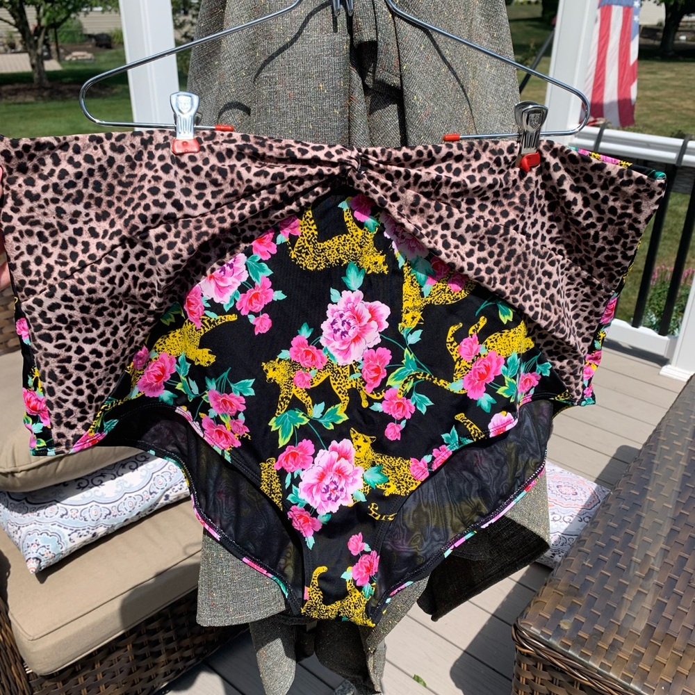 Torrid leopard swim bottoms